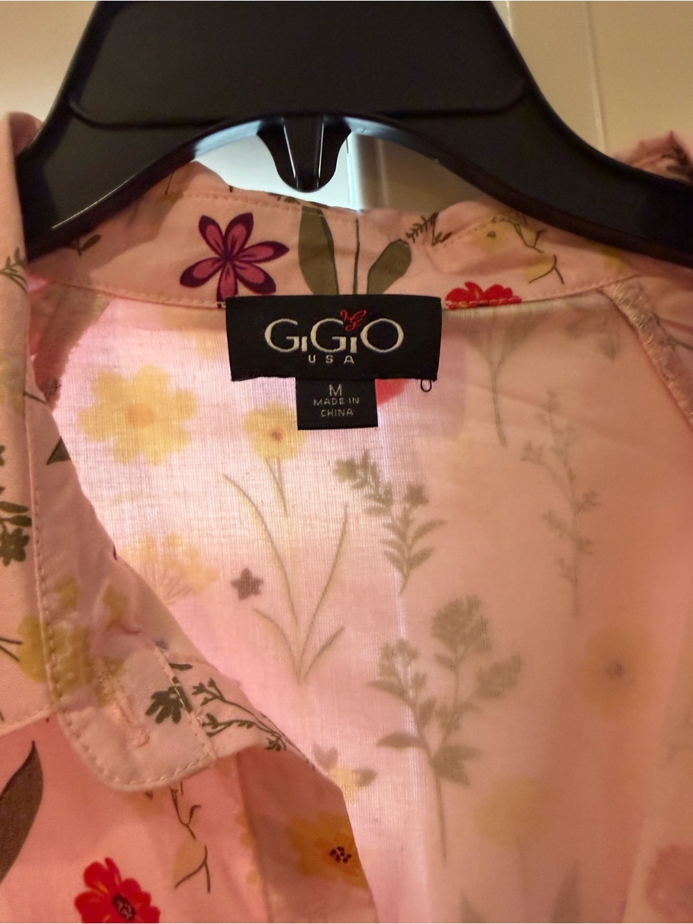 Pink Floral Maxi Dress with Tie Waist, size M - Picture 5 of 6